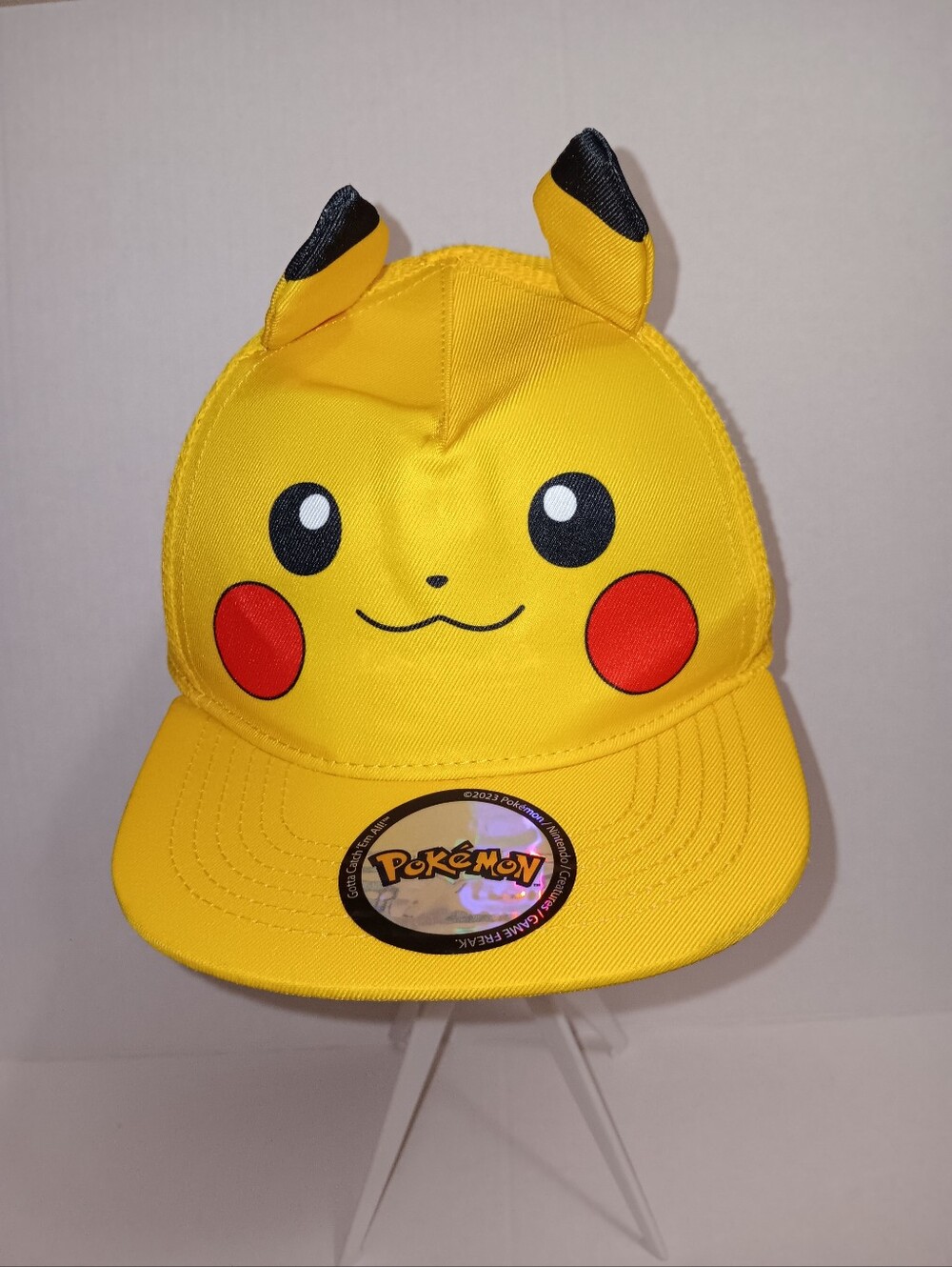 POKEMON PIKACHU BIG FACE 3D EARSSNAPBACK CAP/HAT